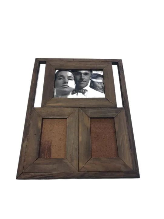 Porta Retrato de Parede Novo 3 fotos, Rustico Quadro Parede decoracao pousada sítio