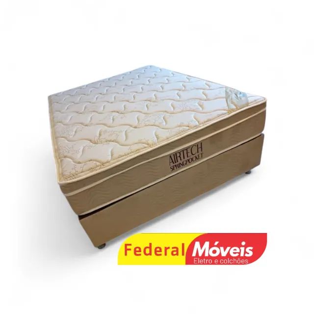 Cama Box Casal Colchão + Base 1,38m - Super Oferta!