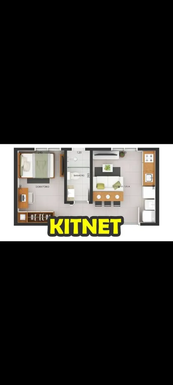 Vendo 02 kitnets.