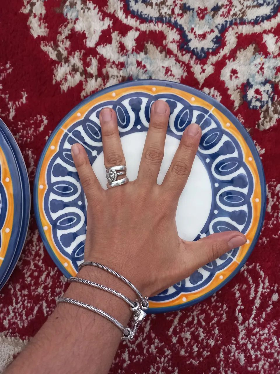 Doação,  leia o anúncio. 4 Pratos de melamine por apenas 3 reais cada - Foto 3