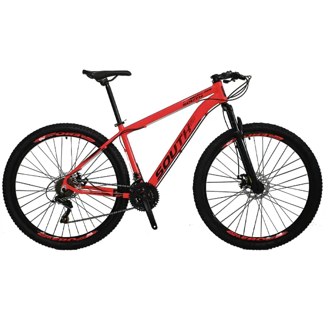 Bicicleta Aro 29 Vermelha Nova Alumínio 21 Marchas South Storm