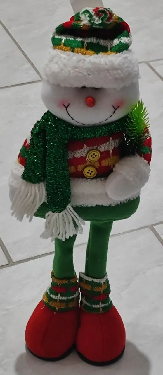 Boneco de Neve de enfeite de Natal. Novo.