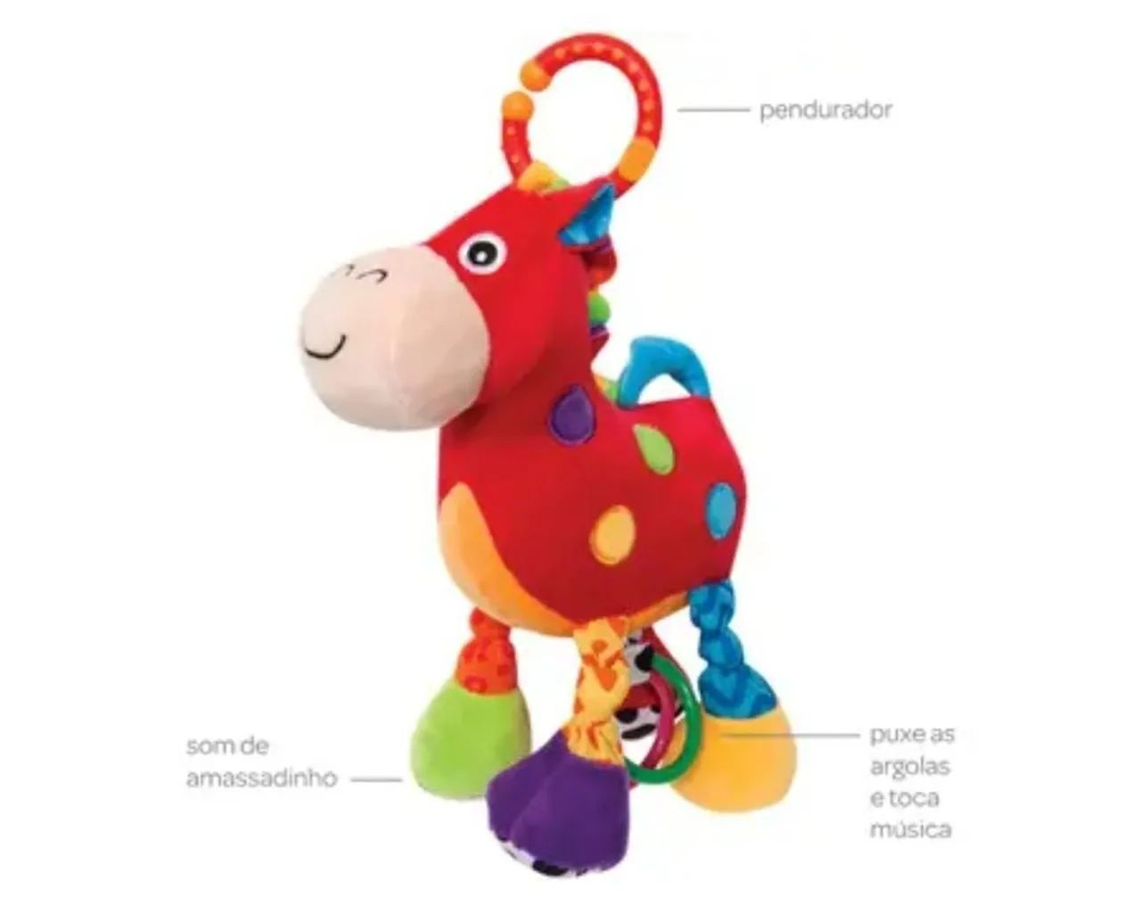 Girafa de Pelúcia com Atividades e Música