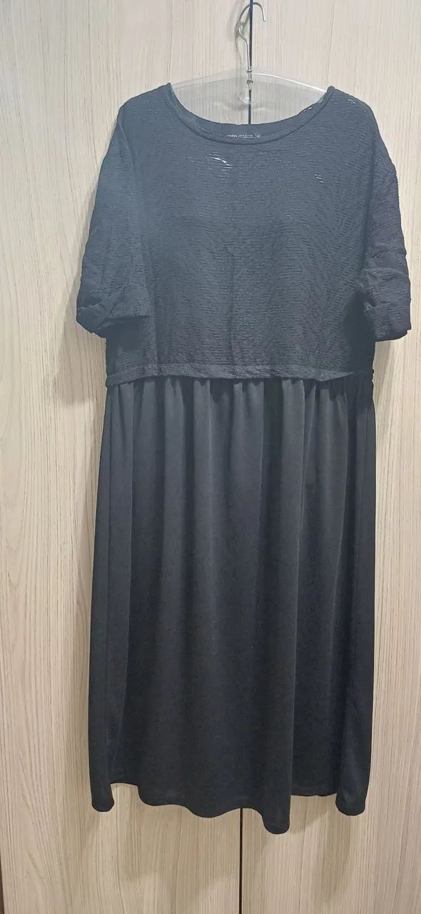 Vestido Zara 44 Preto Elegante