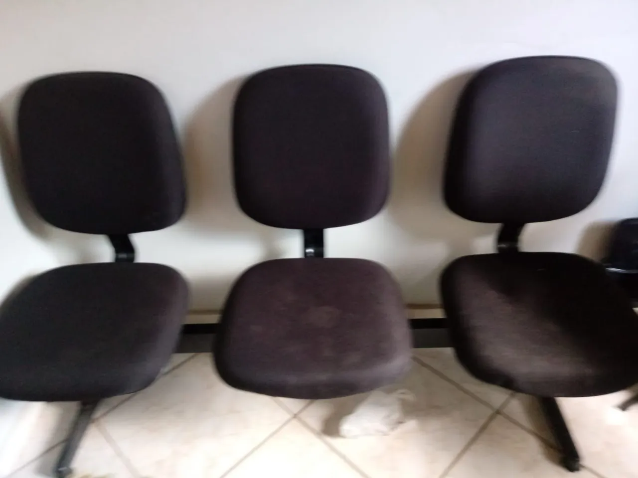 Longarina cadeiras de espera para escritório, salão de beleza