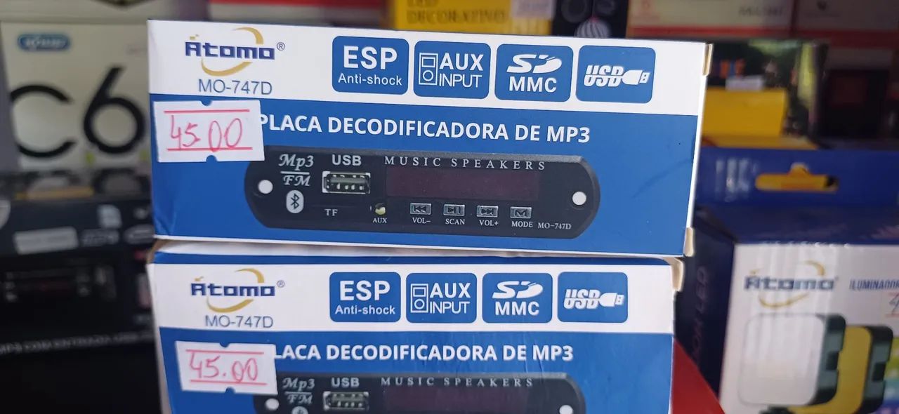 Placa Decodificadora MP3 Atomo MO-747D