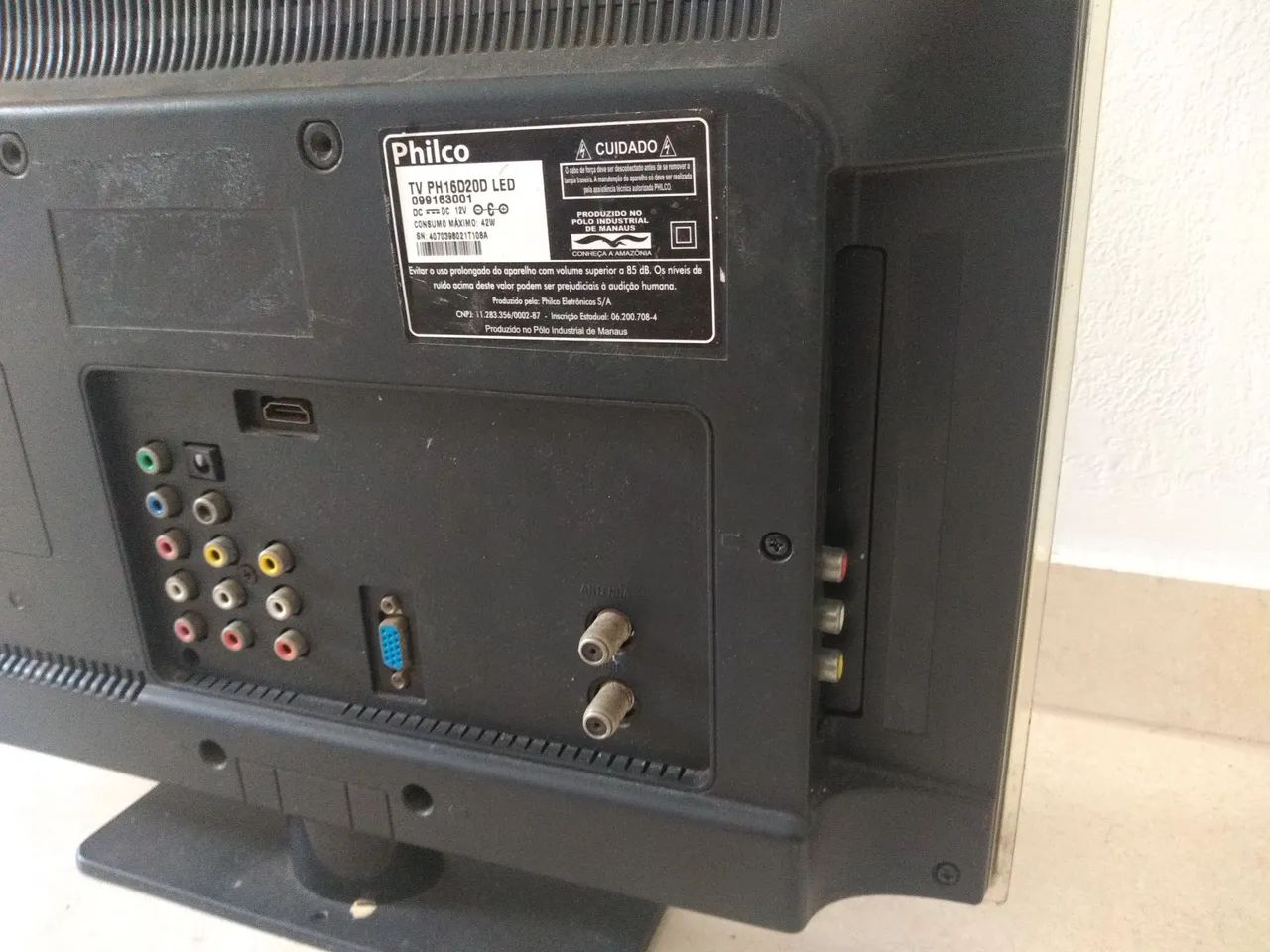 Tv led 16" com conversor  - Foto 6