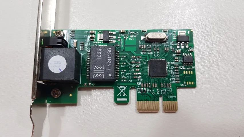 Placa de rede PCI-Express 10/100/1000m DEX para PC - Foto 2
