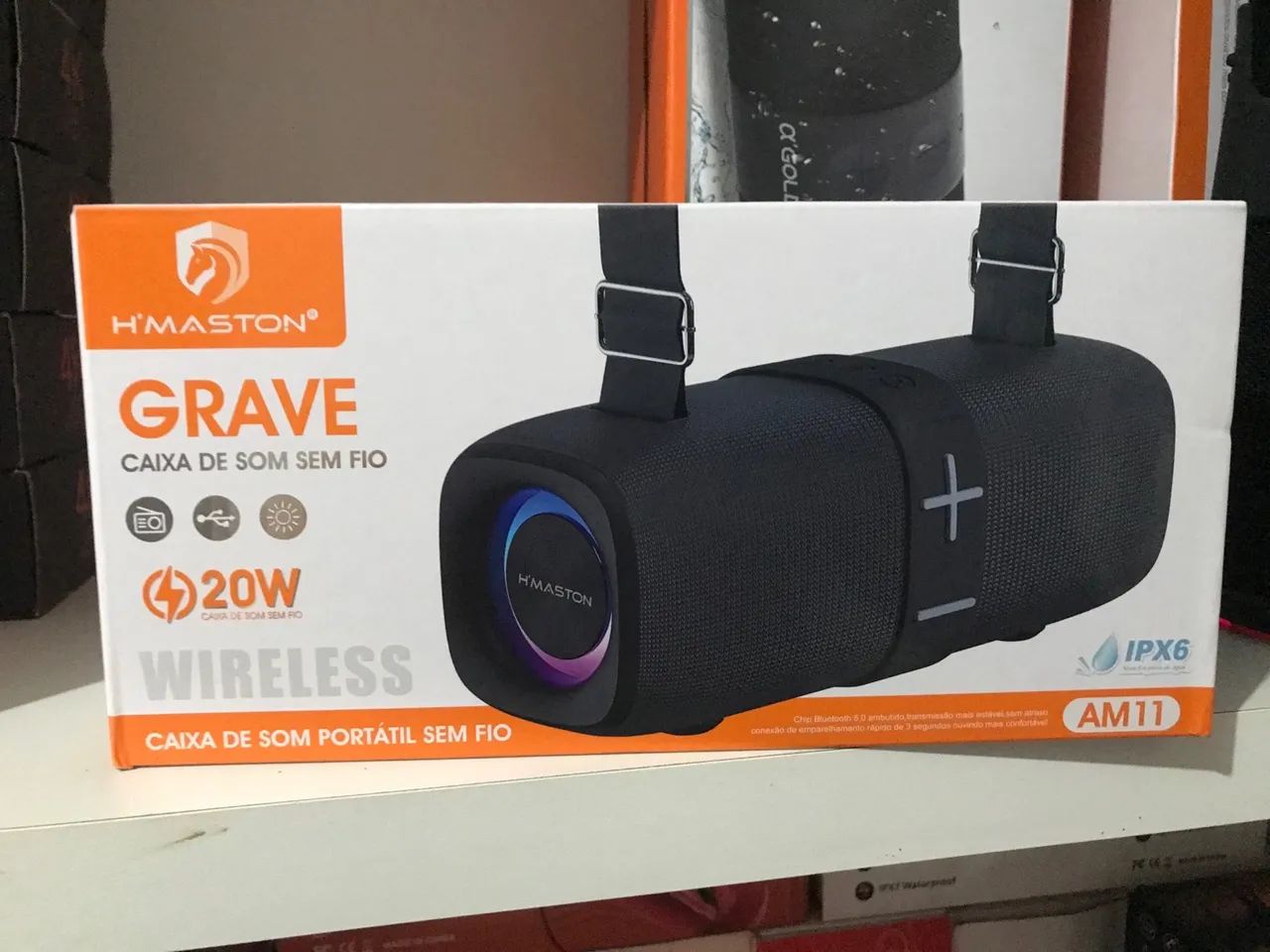 Caixa de Som Bluetooth H'MASTON Grave AM11 - Foto 2