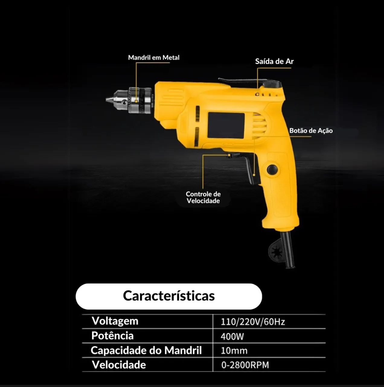 Furadeira Elétrica 700W  - Foto 5