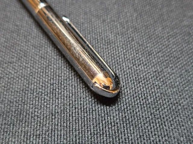 Caneta esferográfica Crown cromada original com estojo - Foto 4