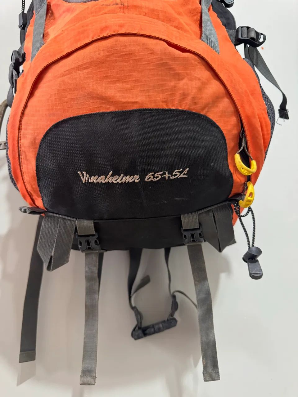 Mochila impermeável trilha camping reforçada 70 litros Laranja - Foto 2