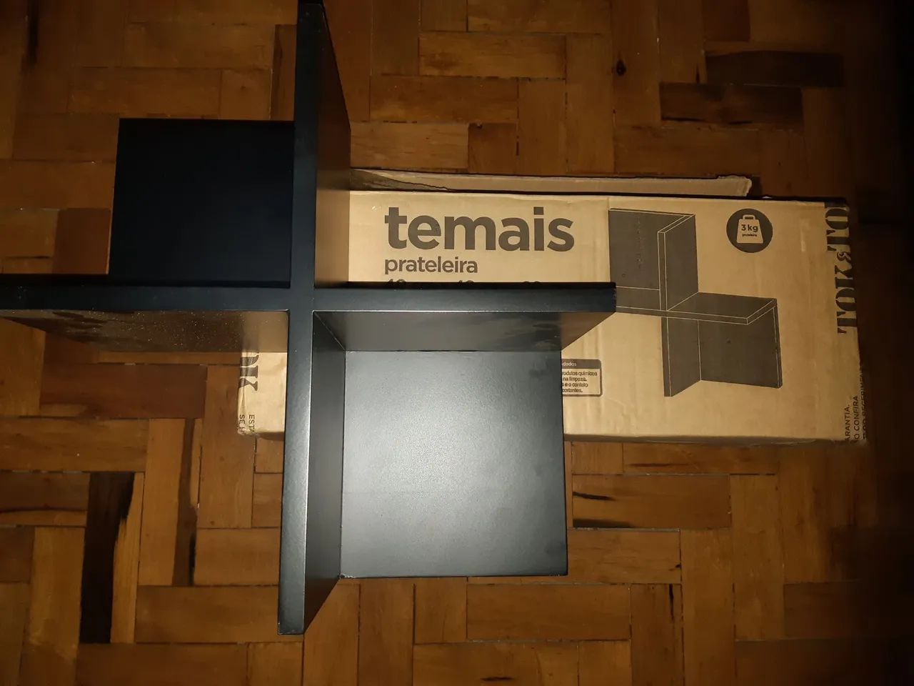 Prateleira Decorativa Preta - Foto 3