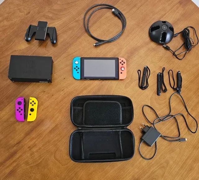 NINTENDO SWITCH V2 + 14 JOGOS E MAIS! - Foto 2