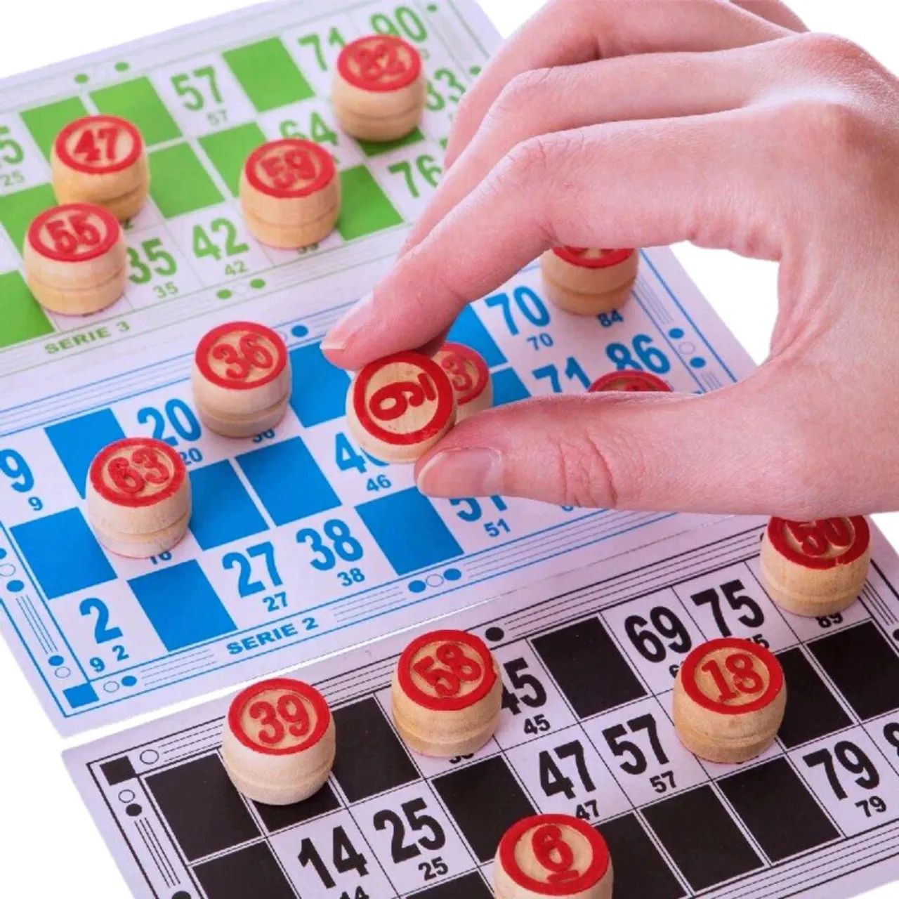 Jogo Bingo de madeira - Foto 2