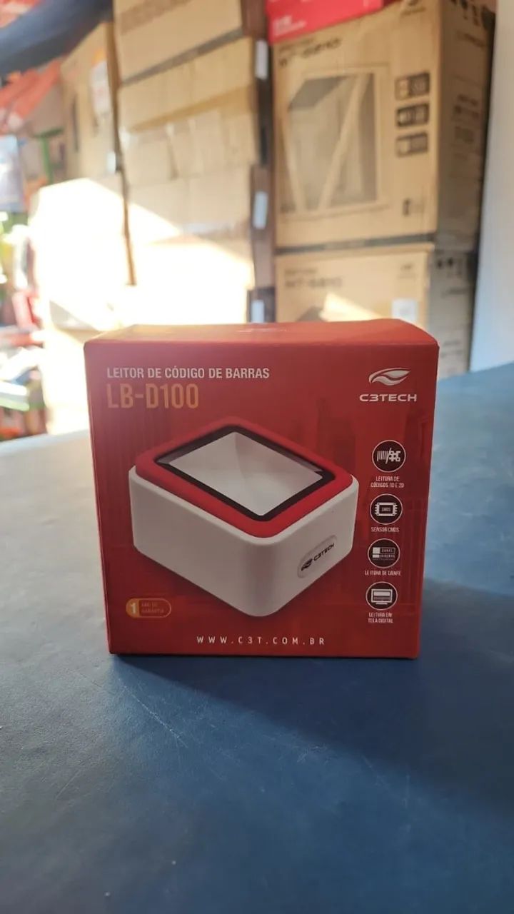 LEITOR DE CODIGO DE BARRAS LB-100D C3TECH  FRETE GRATIS 