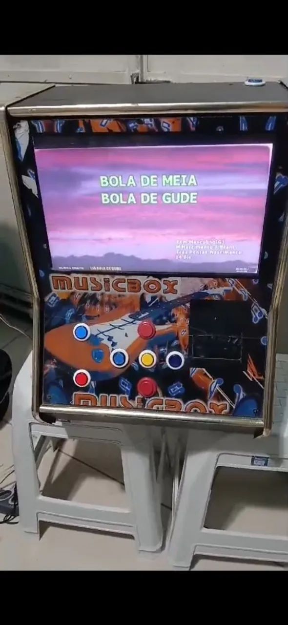 Karaokê, música box 