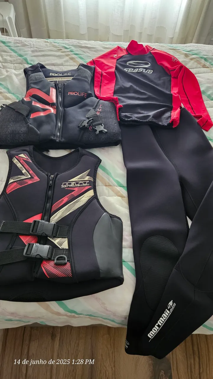 Kit de equipamentos para esportes aquáticos