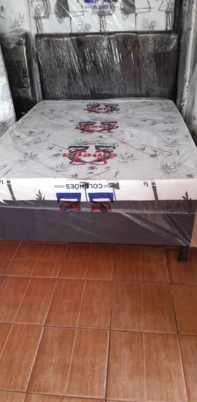 Cama box casal nova