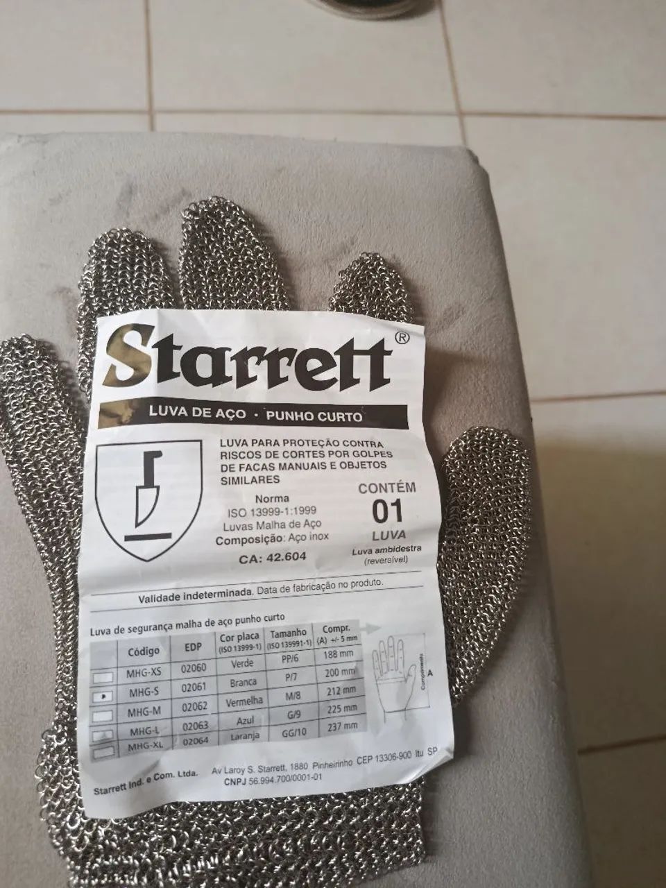 Luva de aço  - Foto 3