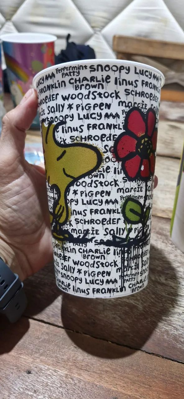 Copos grandes da loja Rei do Mate colecao Snoopy - 6 unidades - Foto 4