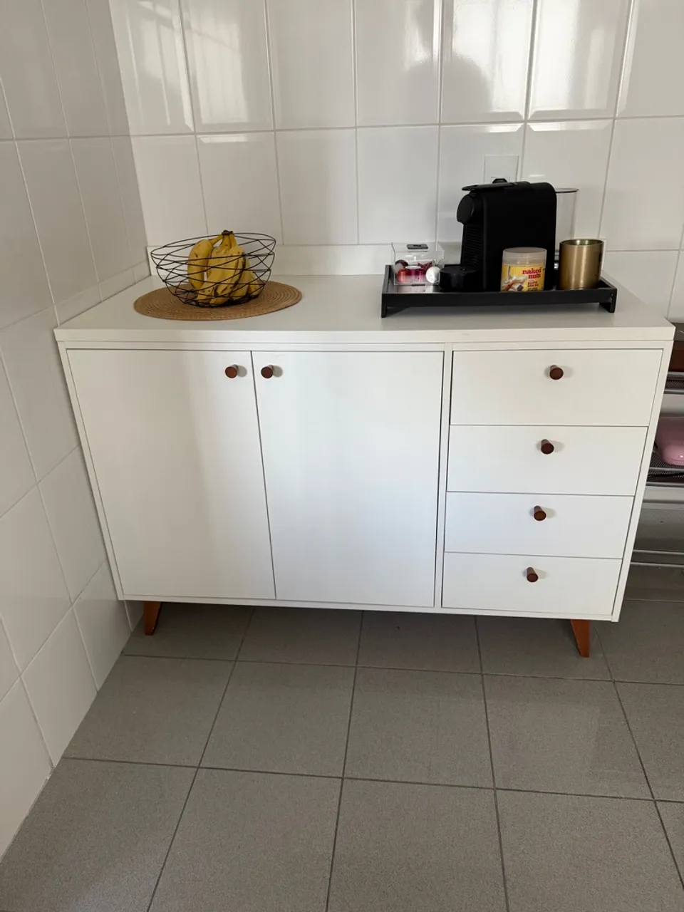 ARMÁRIO INFERIOR 1,20 M 2 PORTAS / 4 GAVETAS LIN Tok Stok