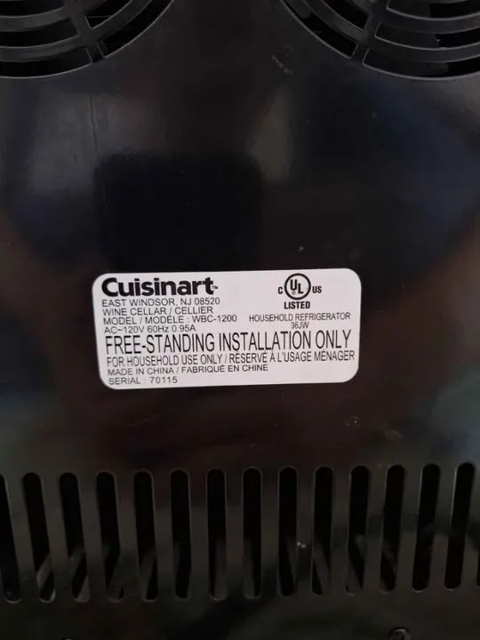 Adega Climatizada Importada Cuisinart 127v para 6 garrafas - Foto 2