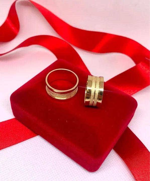 Alianças de Casamento Ouro 18k 15g 