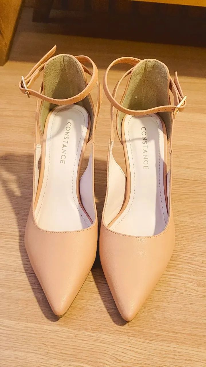 Scarpin Constance Bege Tam 34