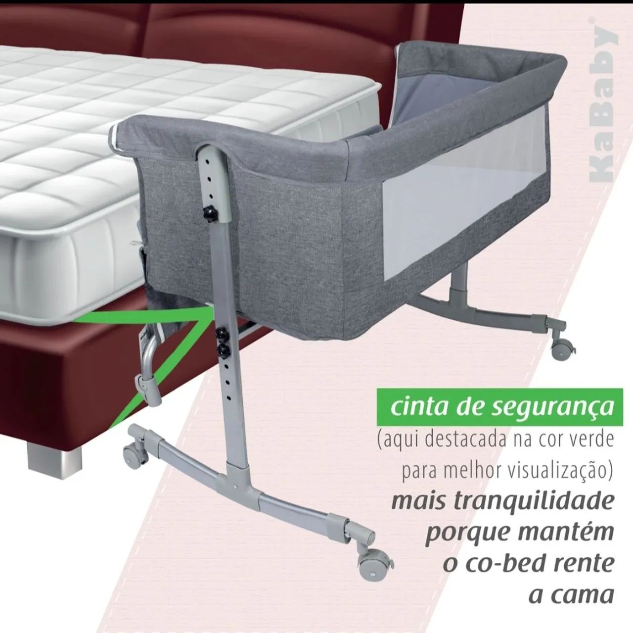 Berço Co-bed para Bebê - Portátil - Foto 4