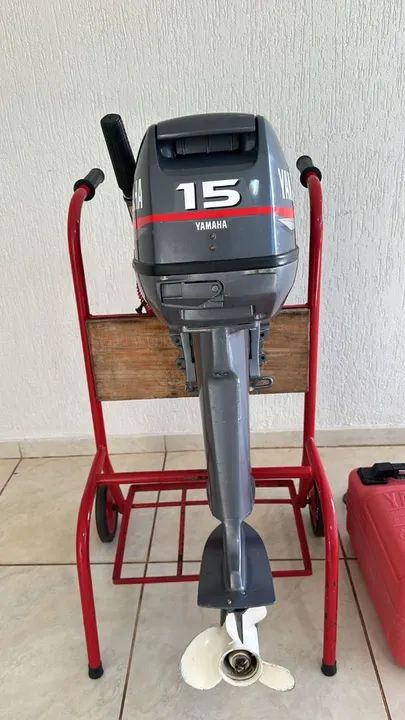 Motor Yamaha 15hp - 2008 - 20h uso - - Foto 3