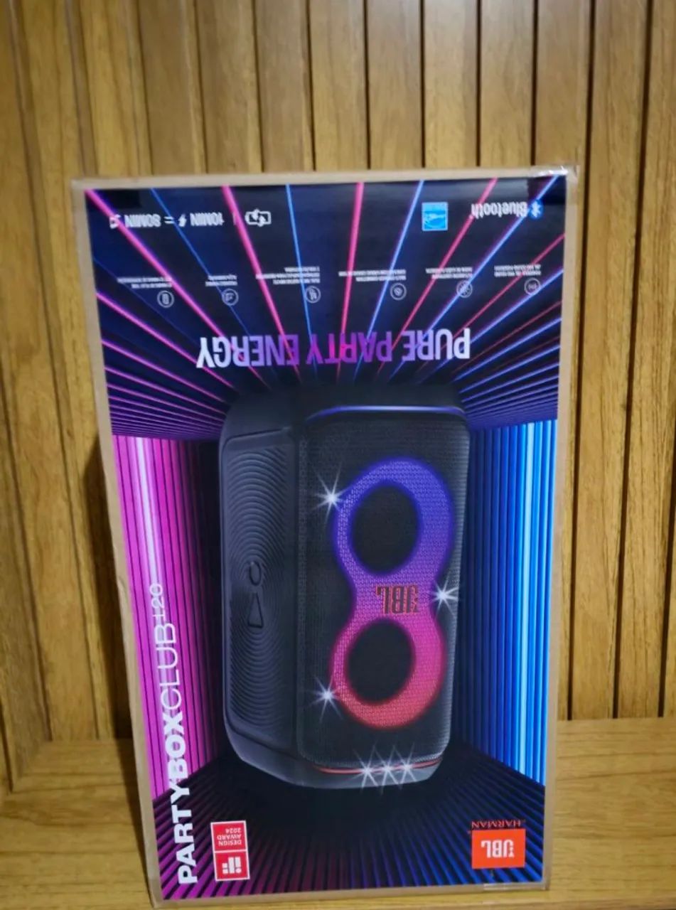 JBL PARTYBOX 120 ORIGINAL LACRADA NOTA FISCAL E GARANTIA 