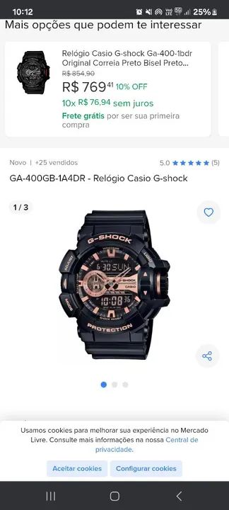 Relógio Casio G-Shock GA-400GB-1A4DR - Foto 2