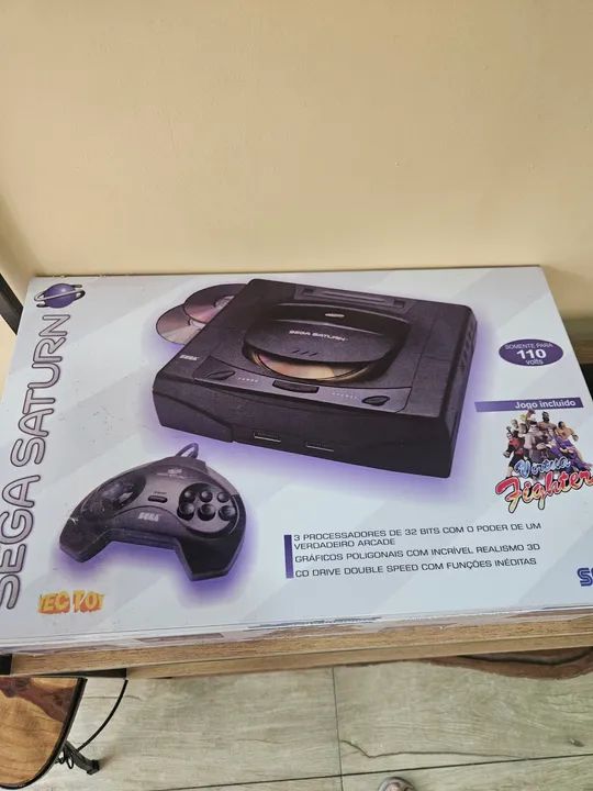 Sega Saturn com Jogo - Console Clássico - Foto 5