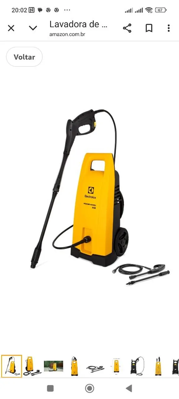 Lavadora de alta pressão Electrolux Power Wash Eco