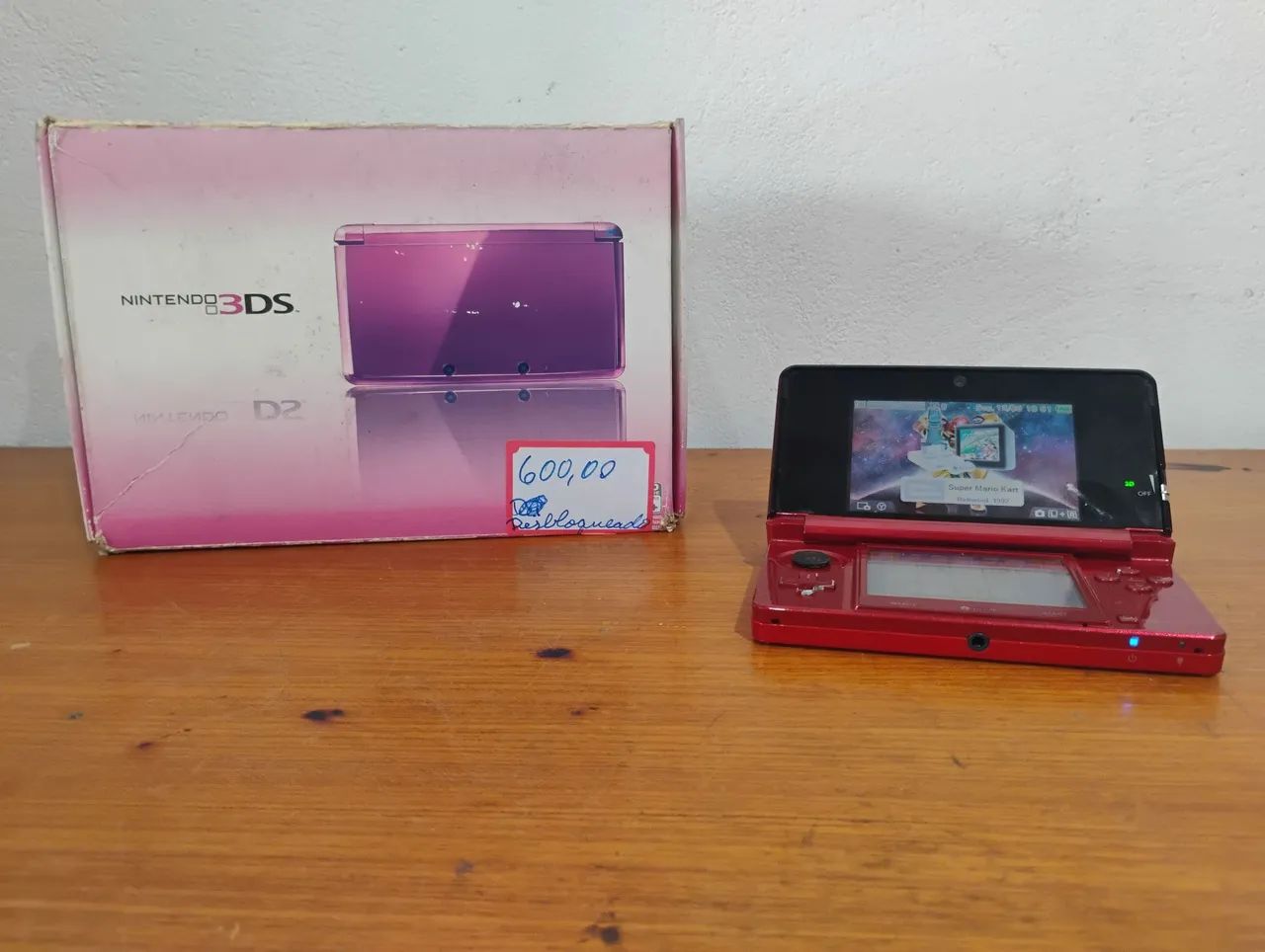 Nintendo 3DS Vermelho Desbloqueado - Foto 3