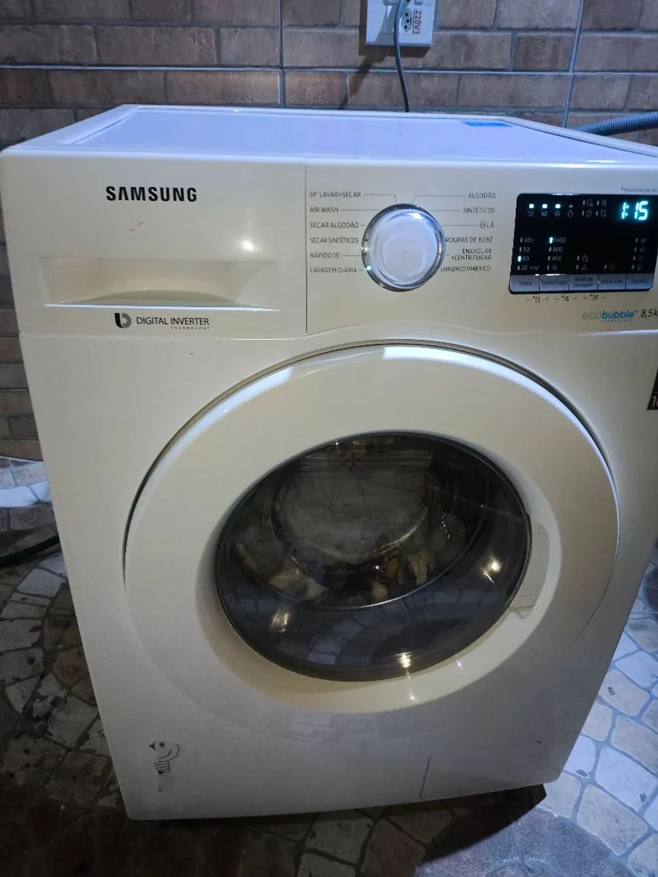 Máquina de Lavar e Secar Samsung 8,5kg EcoBubble - Foto 5