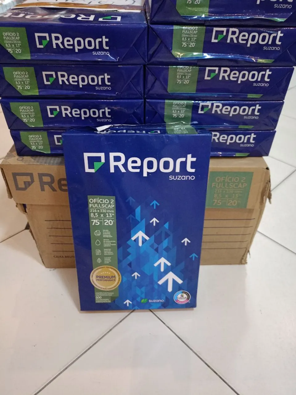 Pacote de Papel Report Ofício 2 Fullscap - 500 folhas