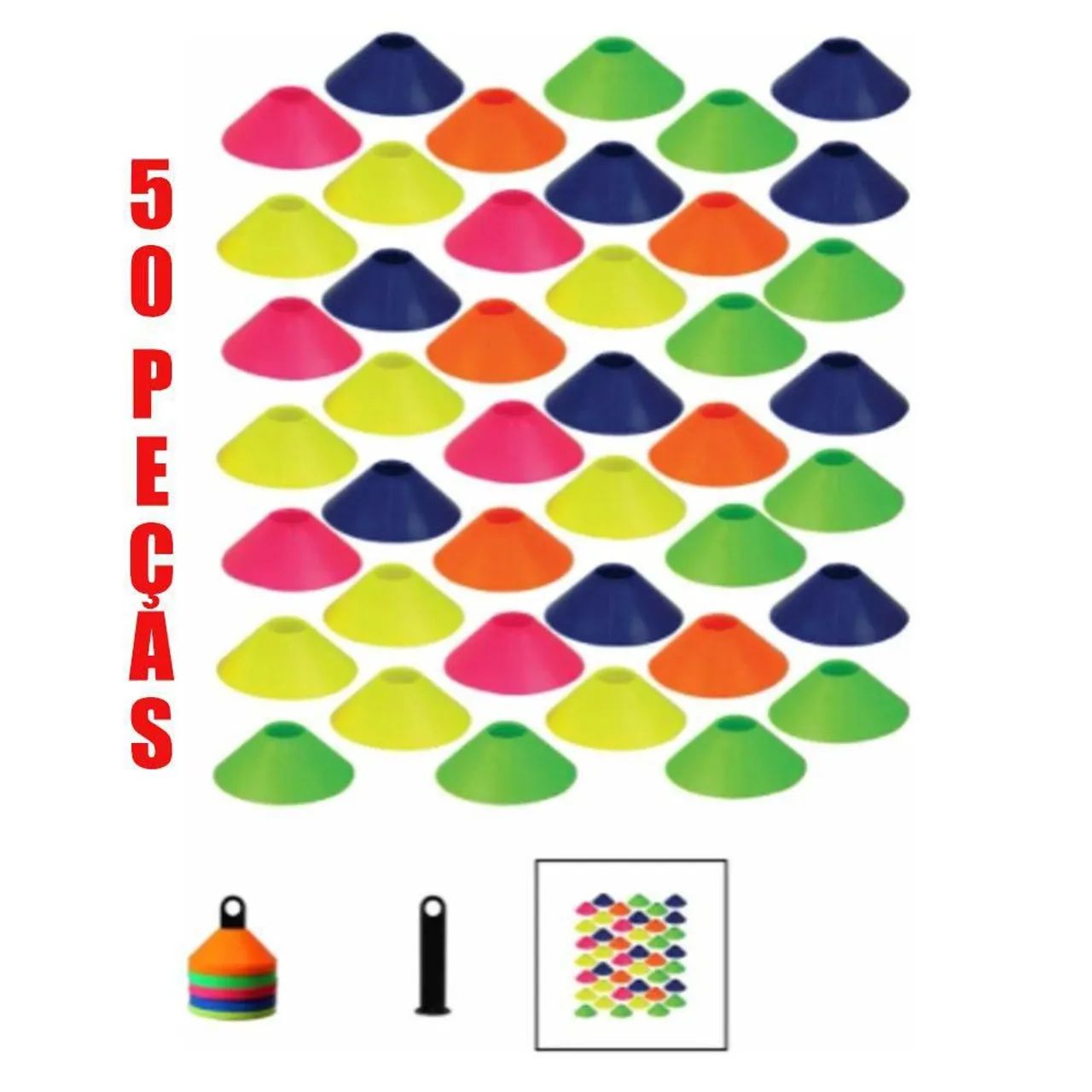 CONE DE TREINAMENTO C/50 PCS REF: MB57172 - Foto 2