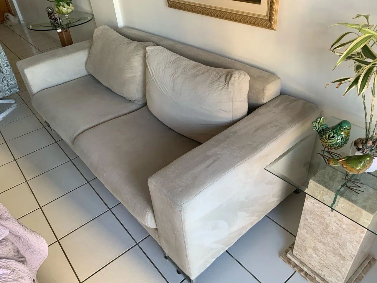 Sofá 3 lugares confortável e elegante 2,18 m x 0,92 m - Foto 3
