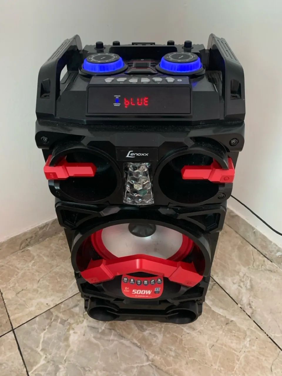 Caixa de Som Lenoxx 500W - Potente e com Iluminação! - Foto 3