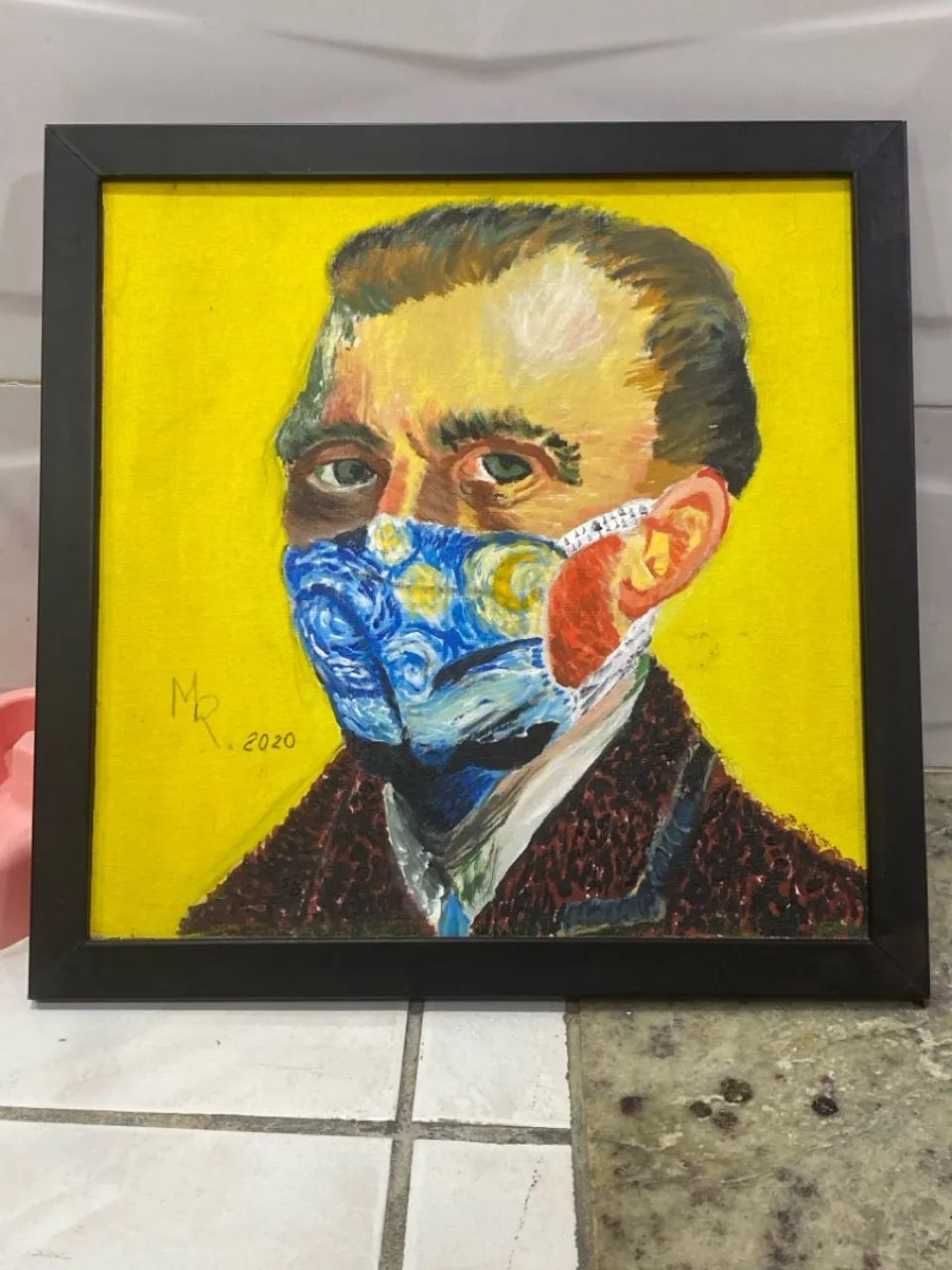 Quadro de pintura acrílica (Van Gogh)
