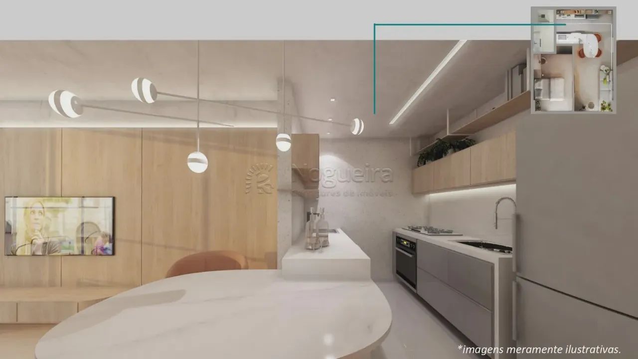 1 quarto l fachada em vidro l vaga rotativa em Casa Forte
