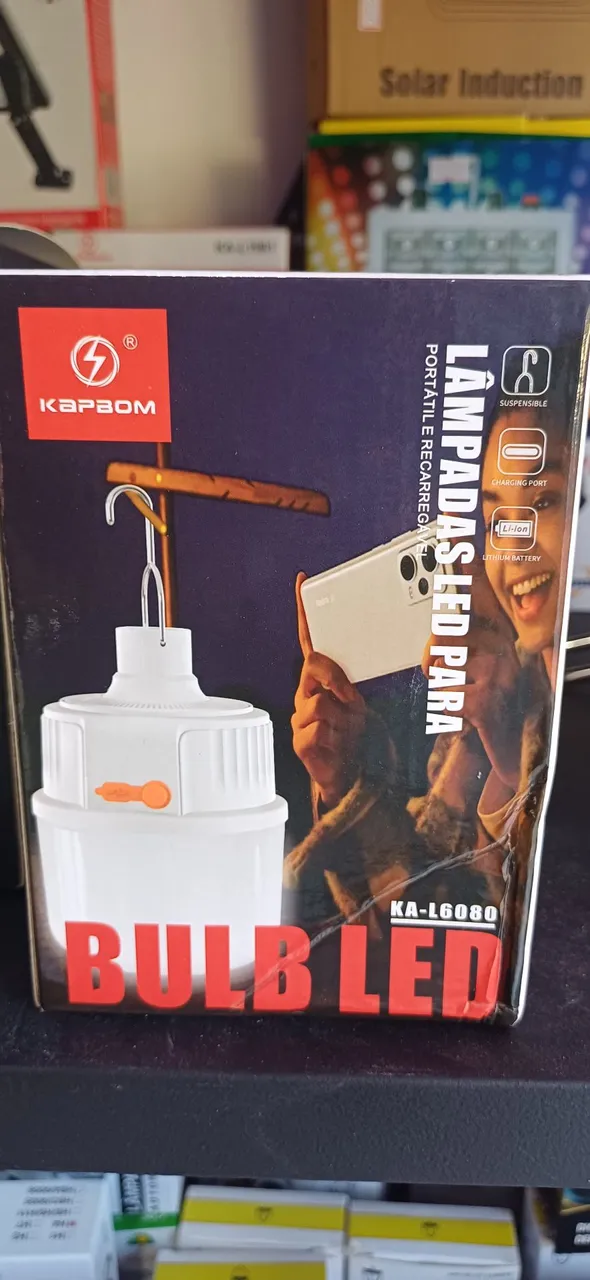 Lâmpada LED Recarregável Portátil - KA-L6080