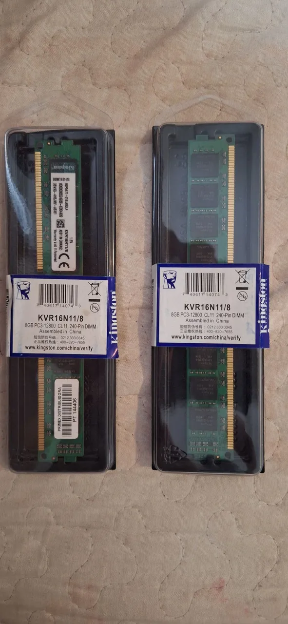 Memória RAM Kingston 8GB DDR3 1600MHz