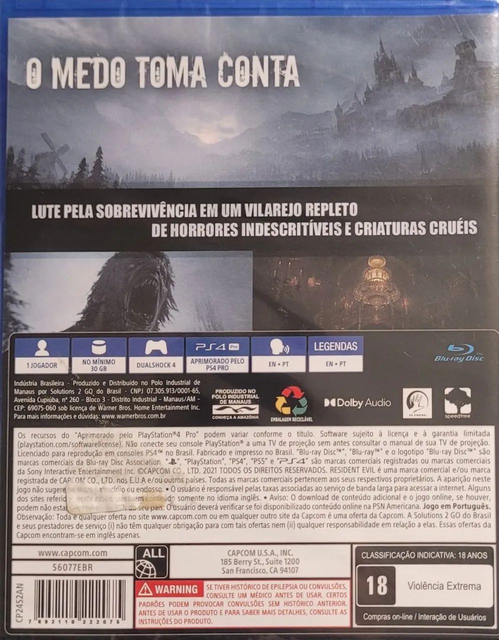 Grand Theft Auto V (GTA V) e Resident Evil Village para PS4 - Novos e Lacrados - Foto 5