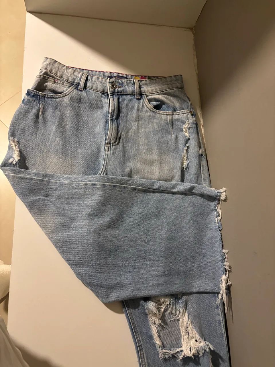  Calça jeans wide leg  - Foto 2
