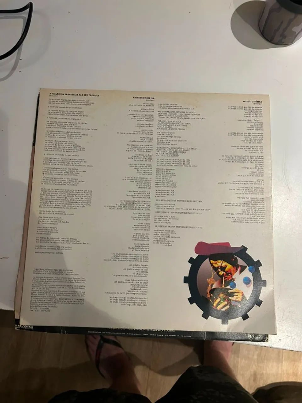 CAPA do vinil O papa é pop - Engenheiros do Hawaii - Foto 3