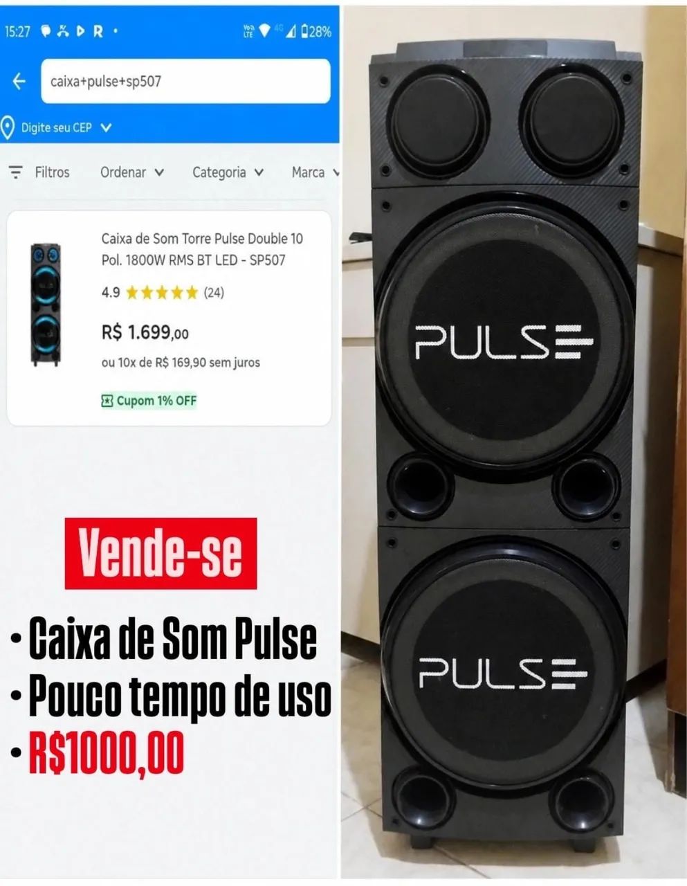 vende-se caixa de som 