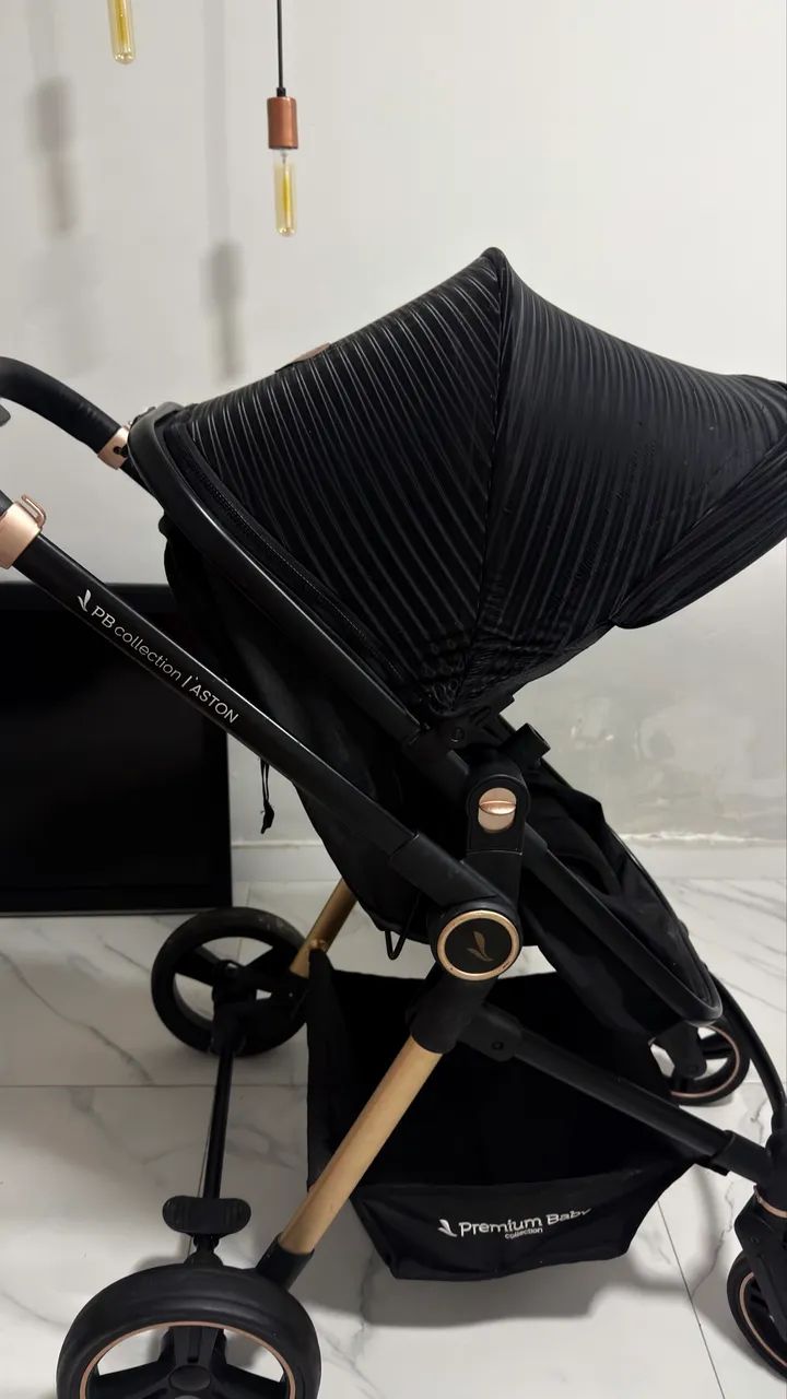 Carrinho de bebê Moisés, com bebê conforto e isofix - Foto 5